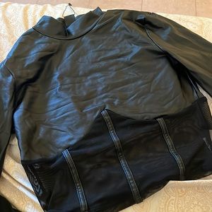 Leather top